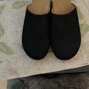 Dansko Black Suede Women's Mules size 38- us 7.5